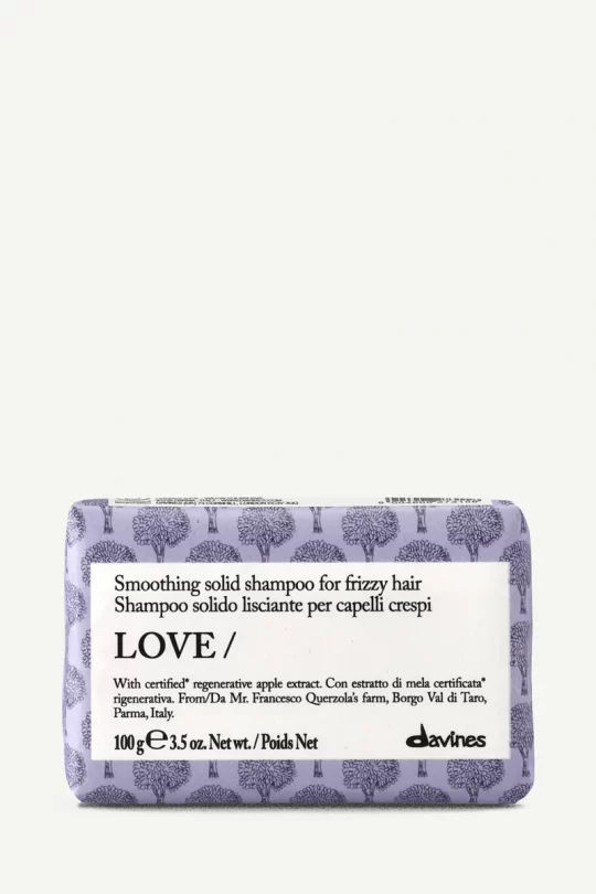 Champú sólido anti-frizz para cabello encrespado LOVE SMOOTHING de Davines